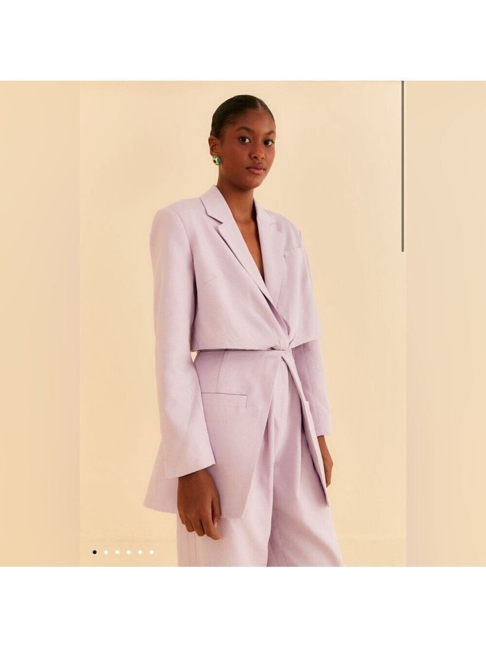 Farm Rio Lilac Cut Out Blazer